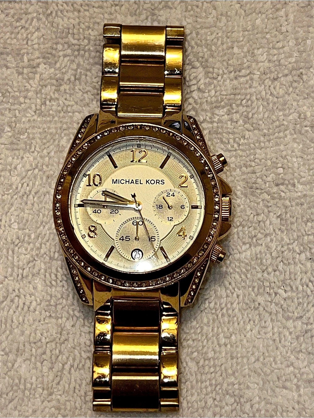 Michael Kors Parker Gold-Tone Chronograph Watch